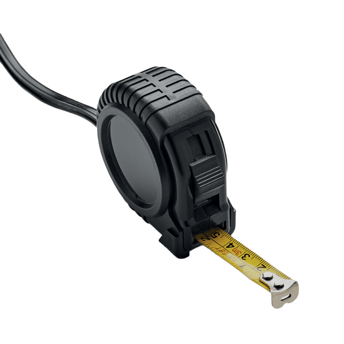 Mätband 3m svart