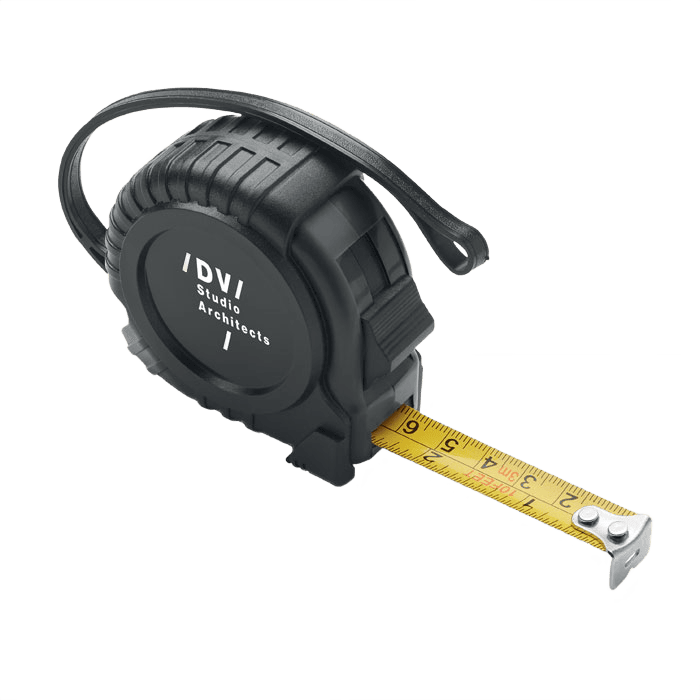 Mätband 3m svart