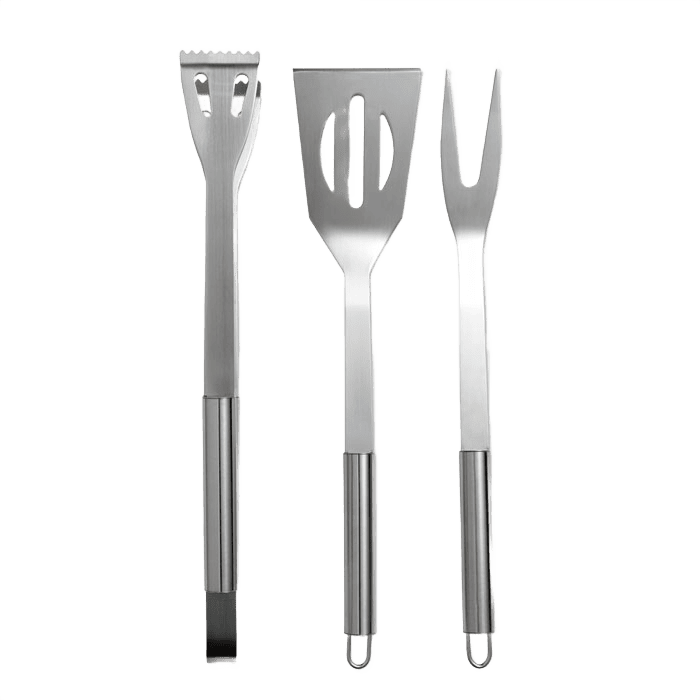 3 grillverktyg i väska svart
