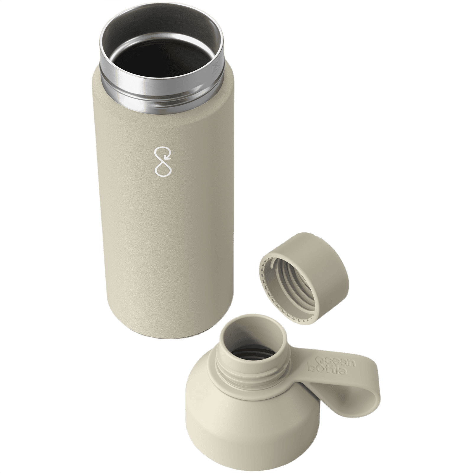 Ocean Bottle 500 ml vakuumisolerad vattenflaska sandsten