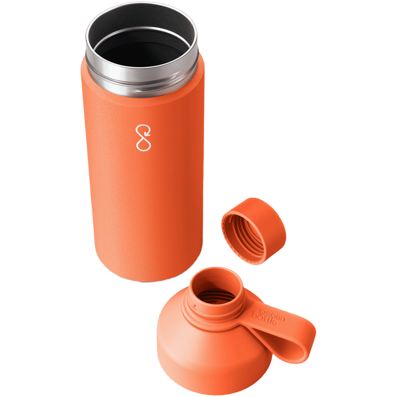 Big Ocean Bottle 1000 ml vakuumisolerad vattenflaska solorange