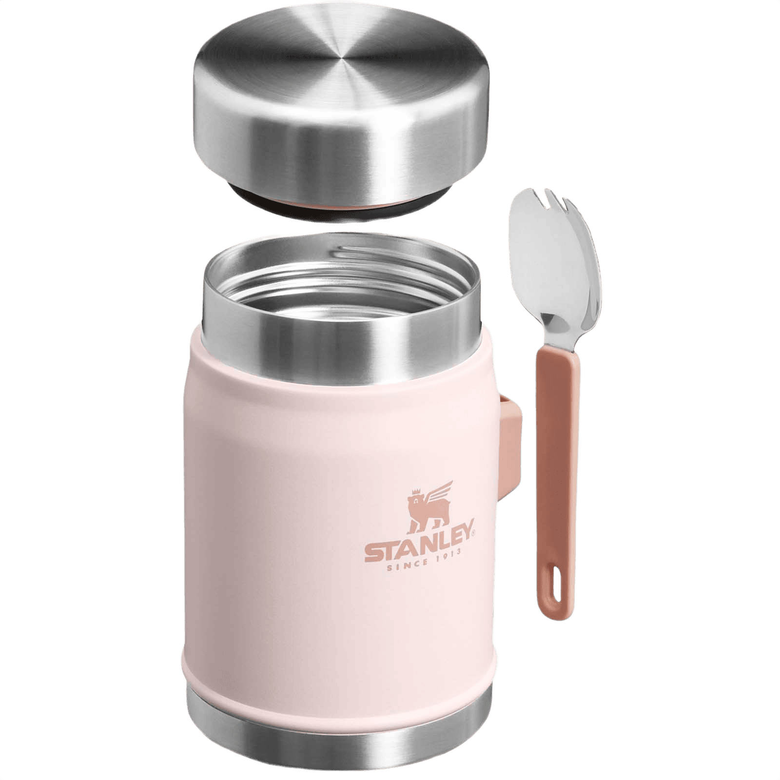 Stanley Legendary 400 ml matbehållare med spork ljusrosa