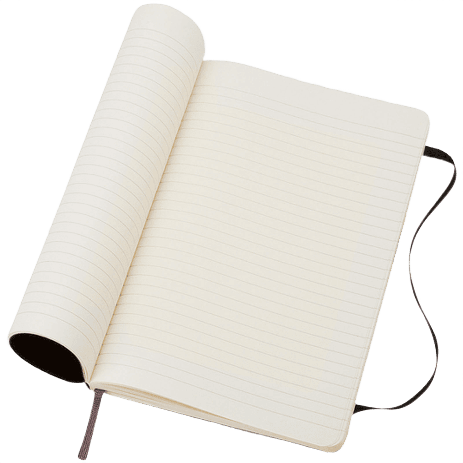 Moleskine Classic L-anteckningsbok med mjukt omslag, linjerad svart