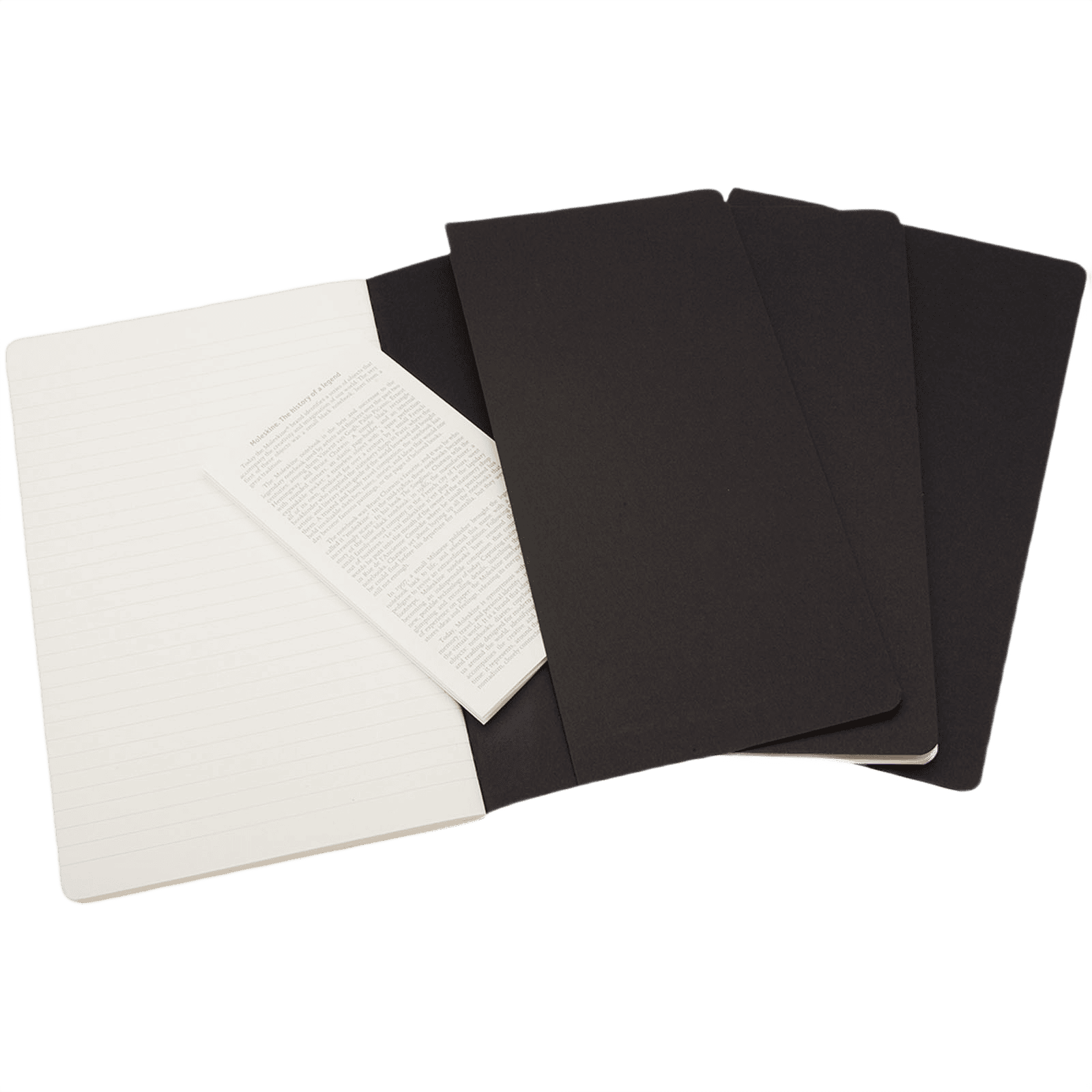 Moleskine Cahier journal, linjerad svart