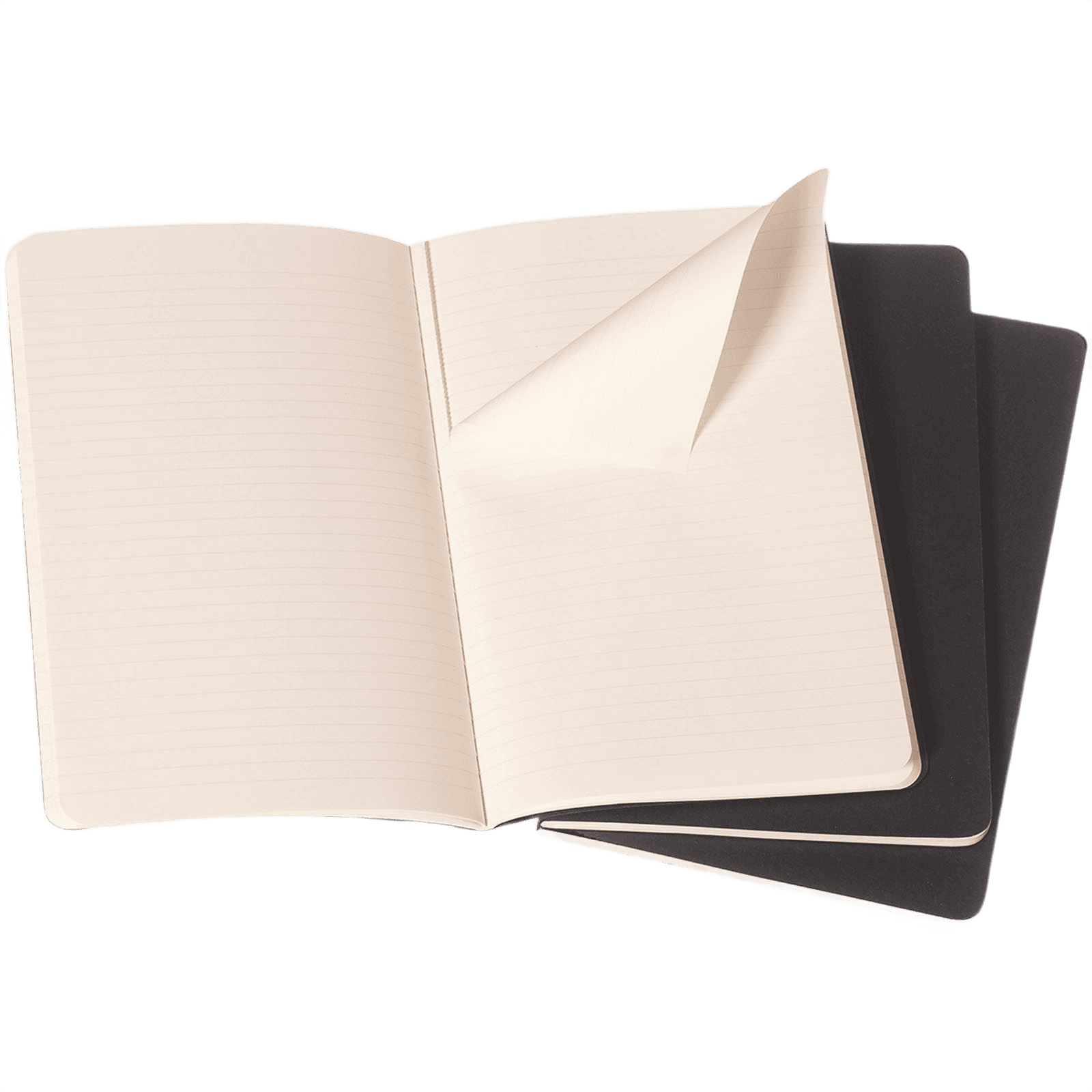 Moleskine Cahier journal, linjerad svart