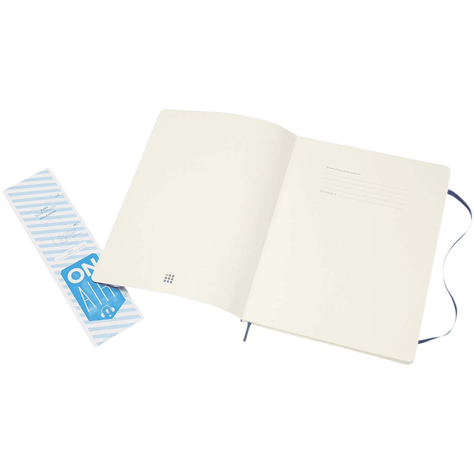Classic XL-anteckningsbok med mjukt omslag, blankt papper safir