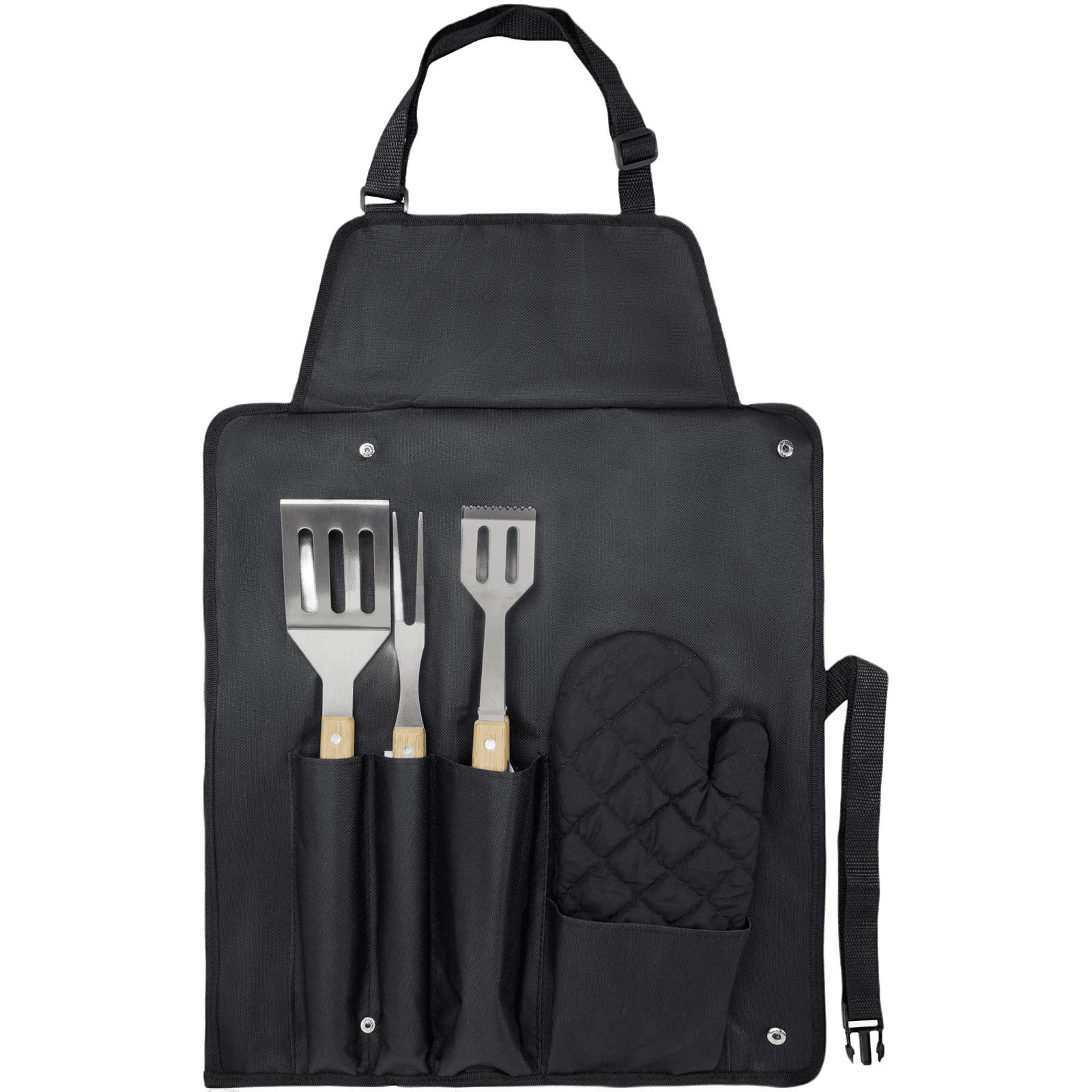 5-delars BBQ-grillset svart