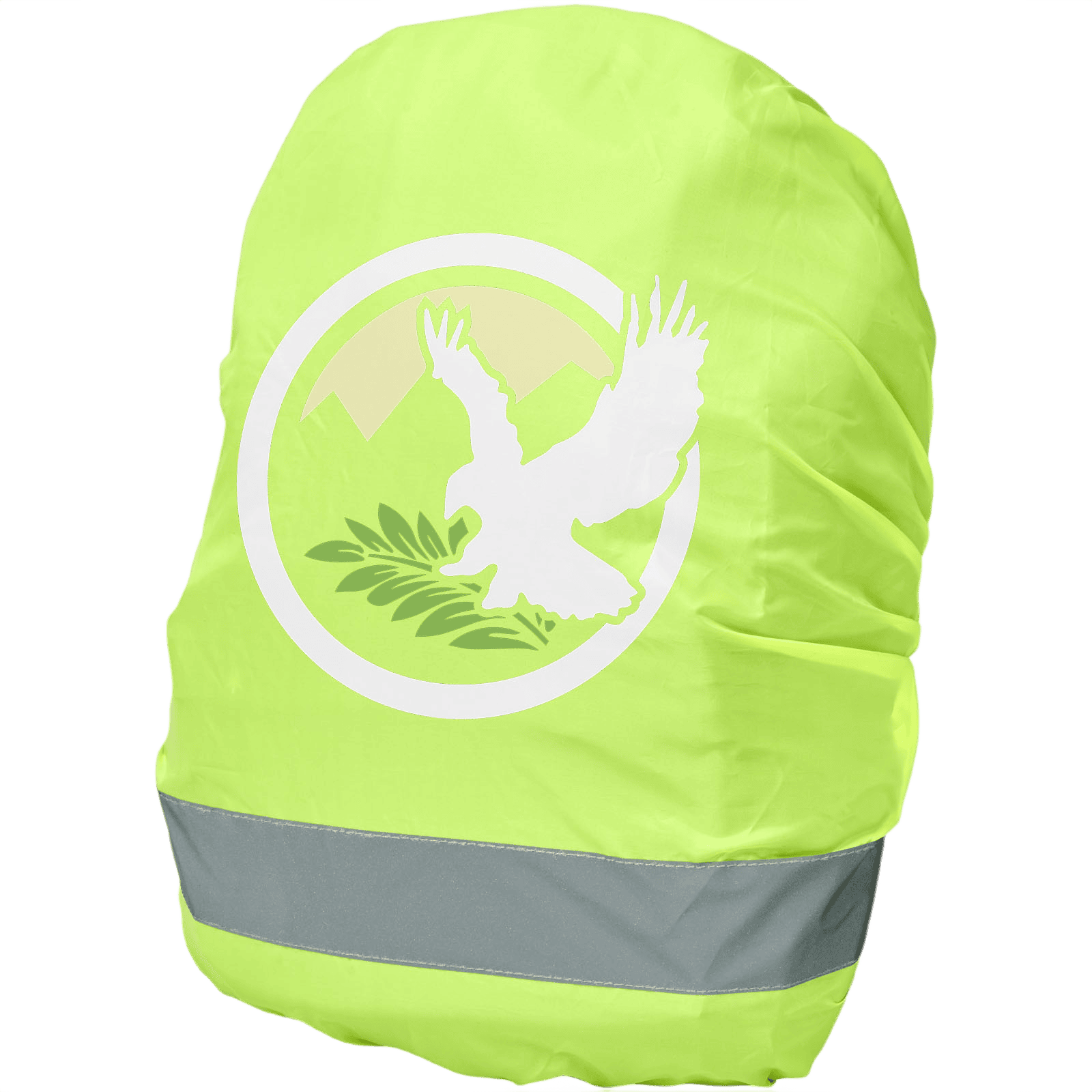 William reflective and waterproof bag cover neon gul