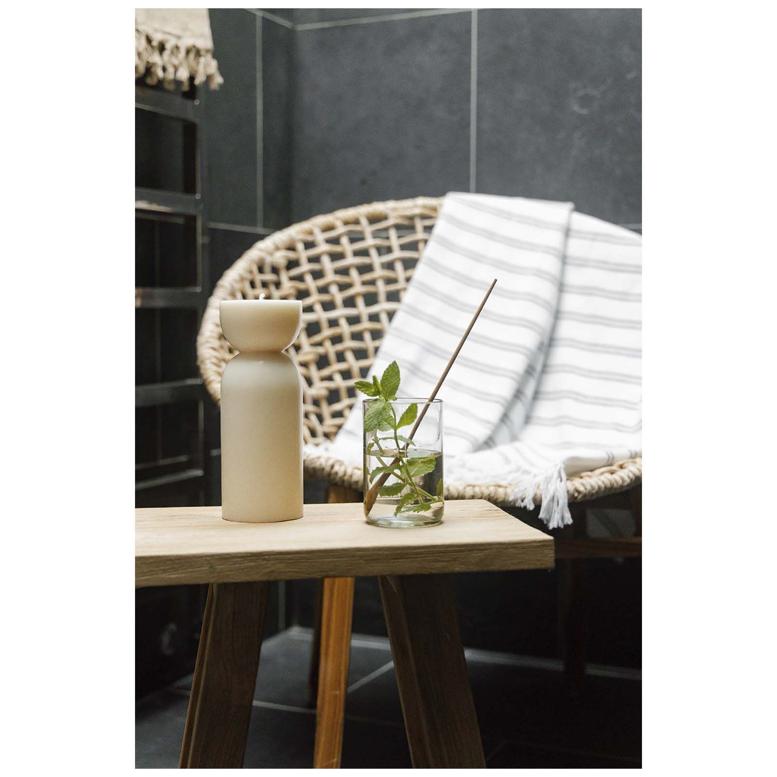 Original home eco candle – medium naturweiß