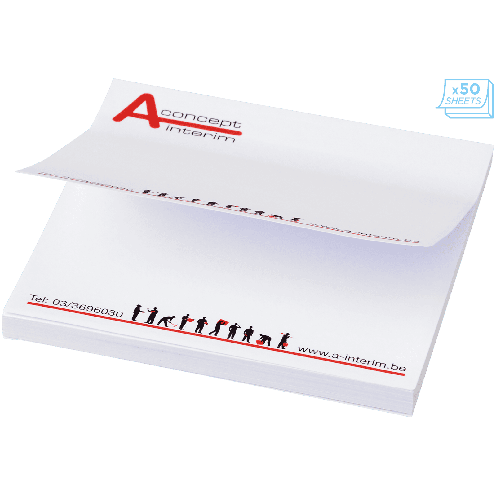 Sticky-Mate® Häftpapper 75x75mm