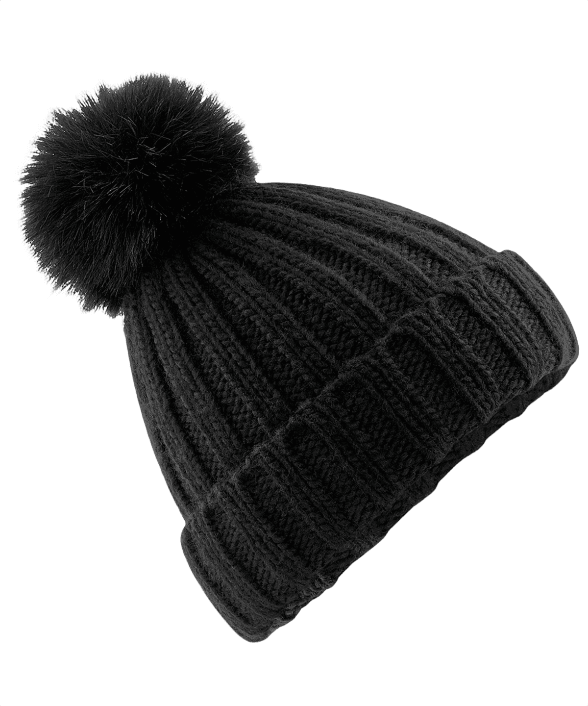 Verbier Päls Pom Pom Grov Mössa