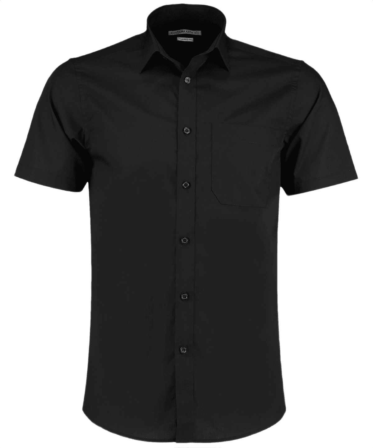 Lyhythihainen popliini-paita (tailored fit)