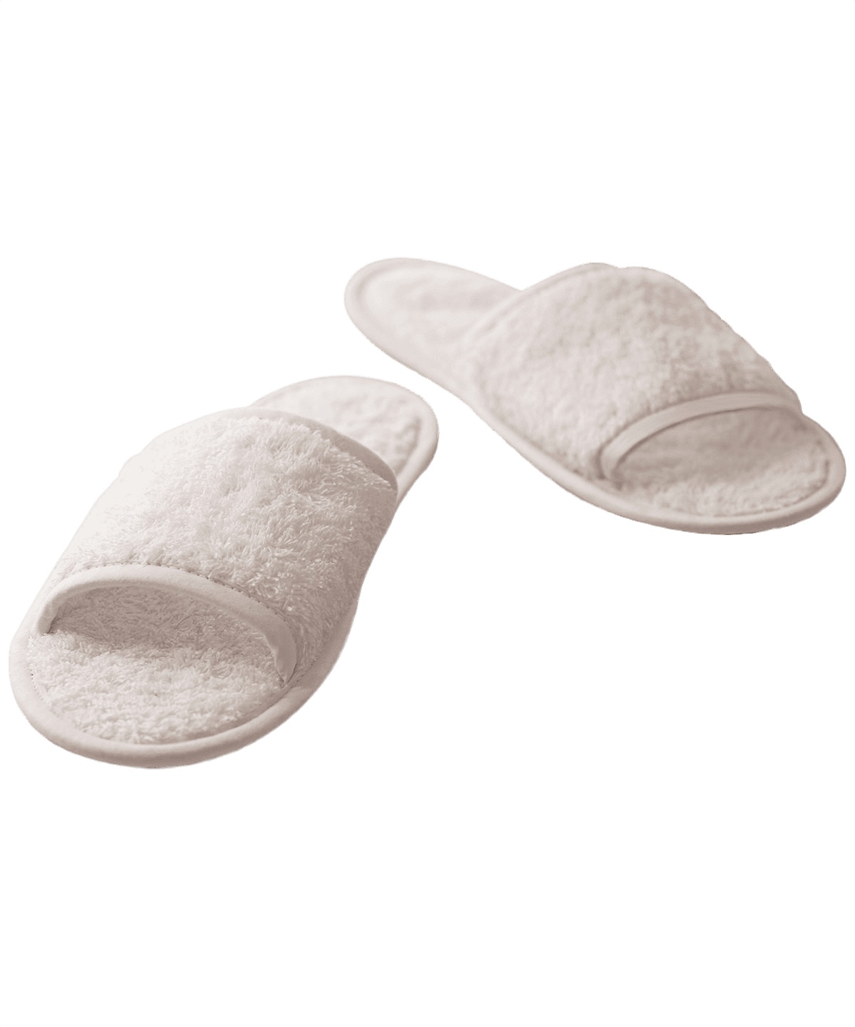 Klassiska frotté tofflor (öppen tå)