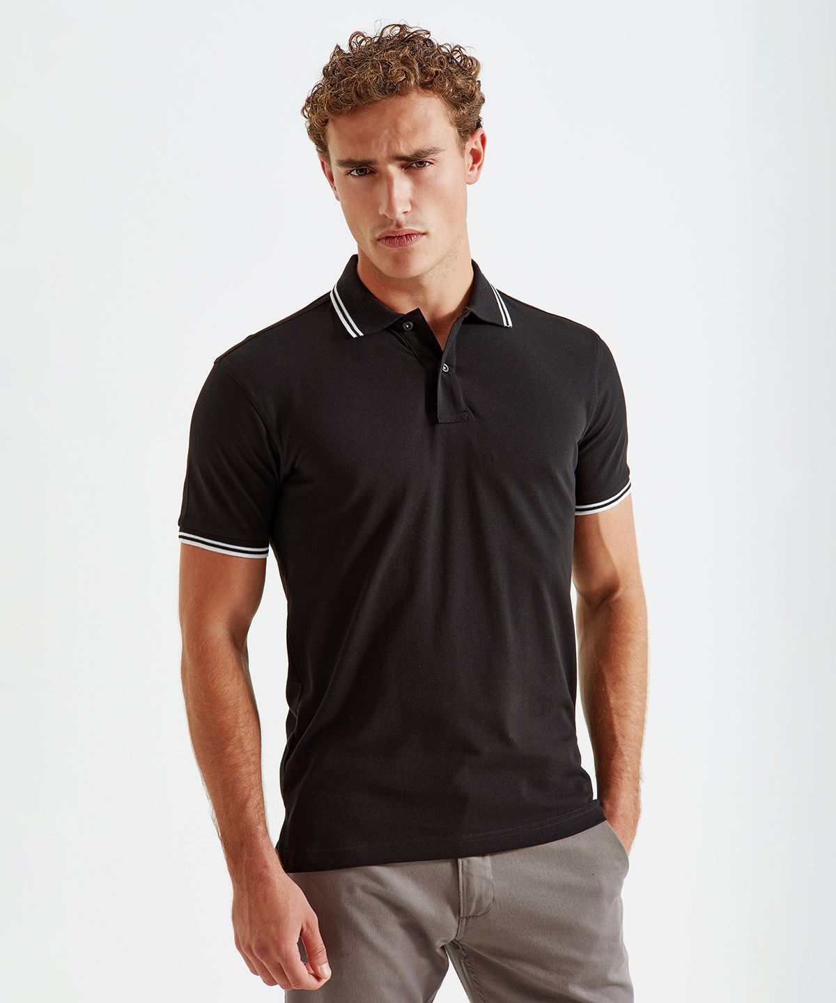 Classic Tipped Polo Men - Pikétröja Tipped Herr