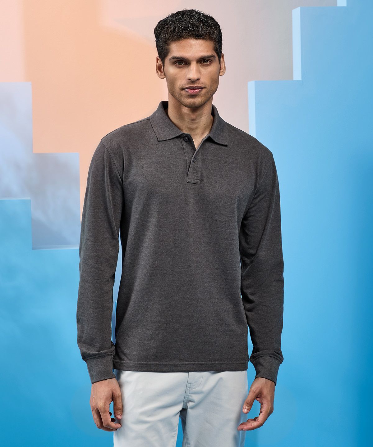 Classic Fit Long Sleeved Polo Men - Långärmad Piké Herr