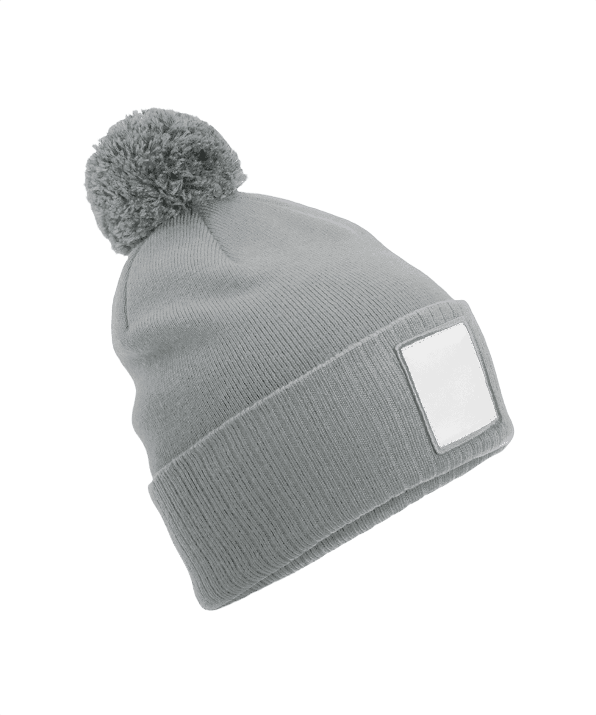 Appliqué Patch Pom Beanie