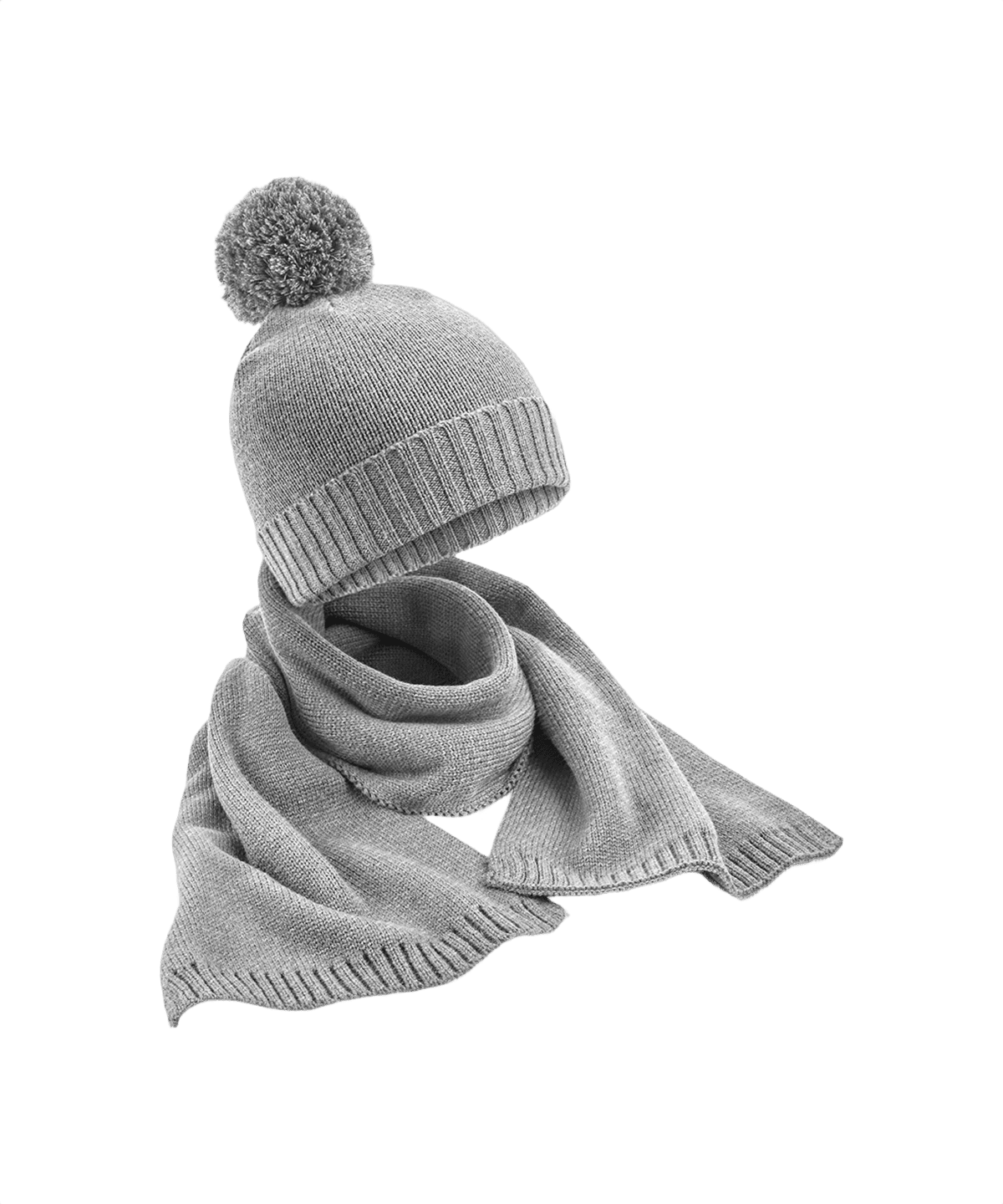 Stickad Scarf Och Mössa Presentset