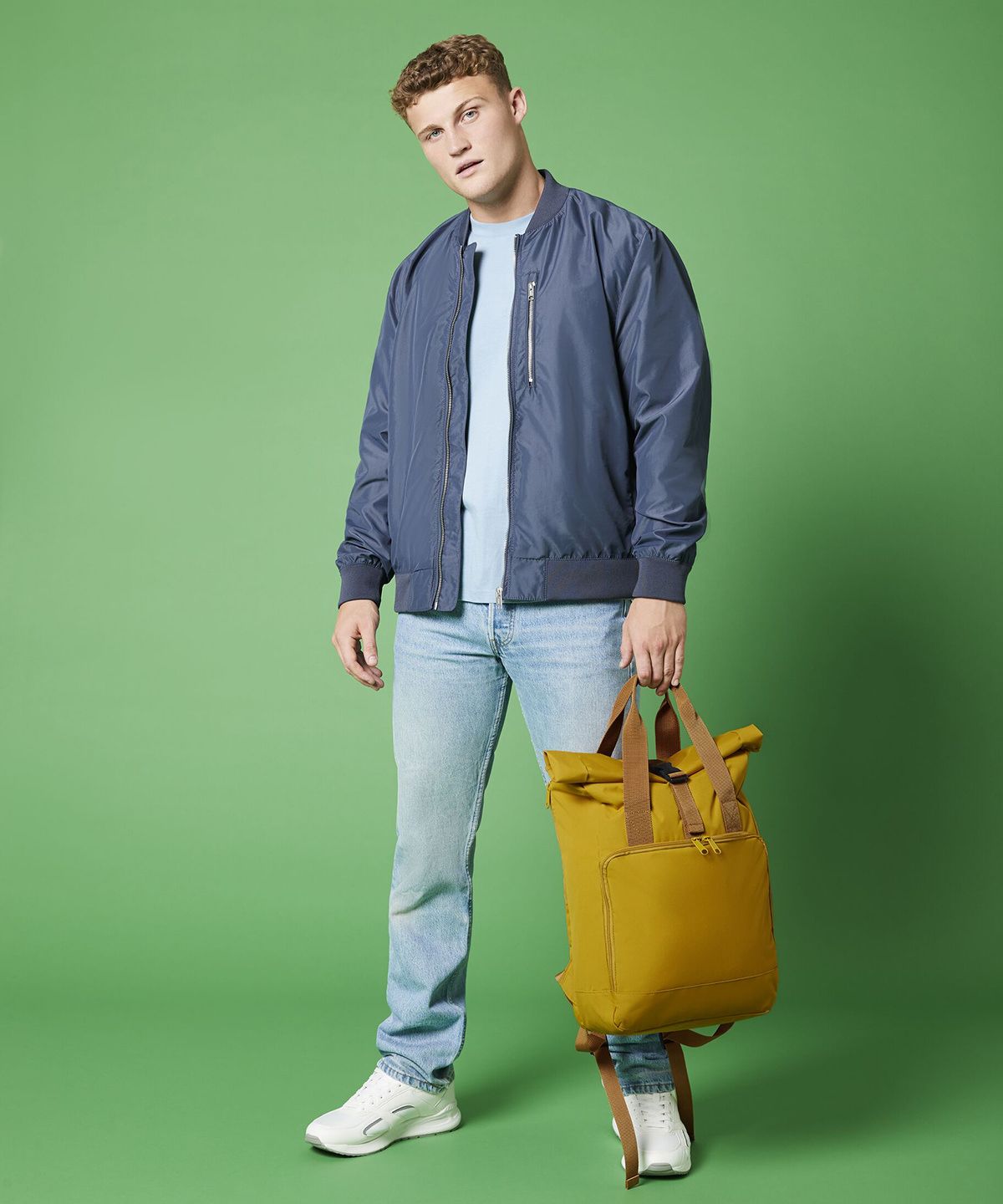 Roll-Top Laptop Ryggsäck Twin Handle