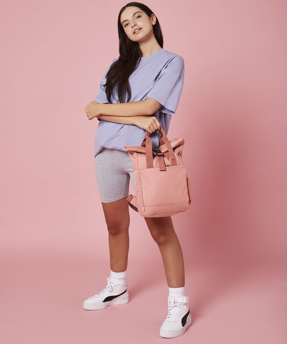 Mini Twin Handle Roll-Top Backpack