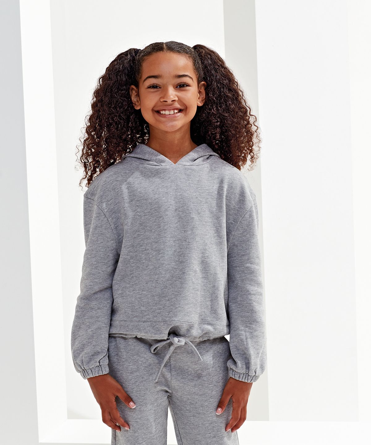Kids TriDri® Cropped Oversize Hoodie - Kort Huvtröja Barn