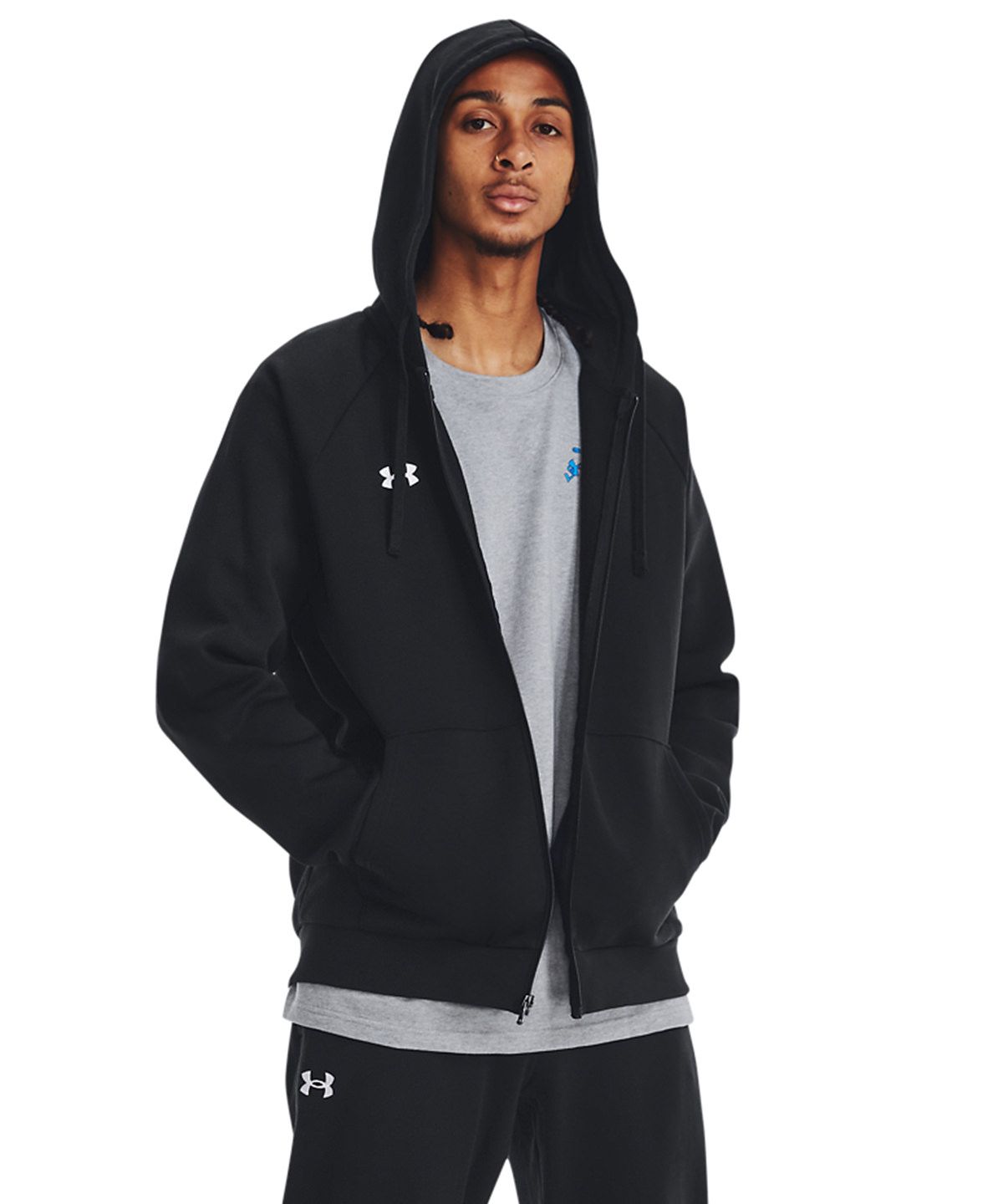 UA Rival Fleece Full-Zip Hoodie - Under Armour Full-Zip Huvtröja