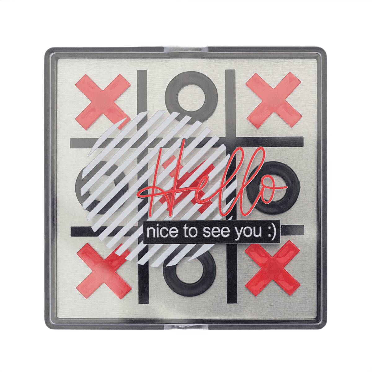Magnetiskt tic tac toe-spel
