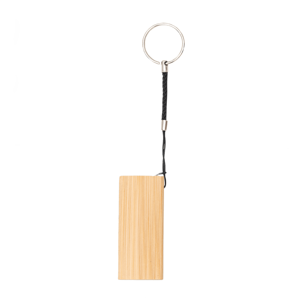 Bamboo nyckelring med telefonställ beige