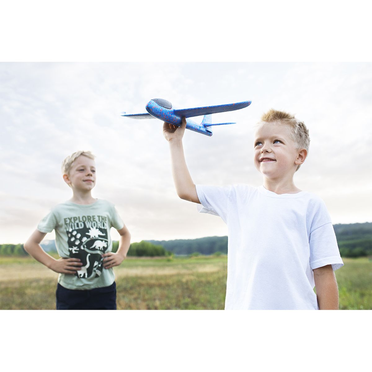 Gliderflygplan blå