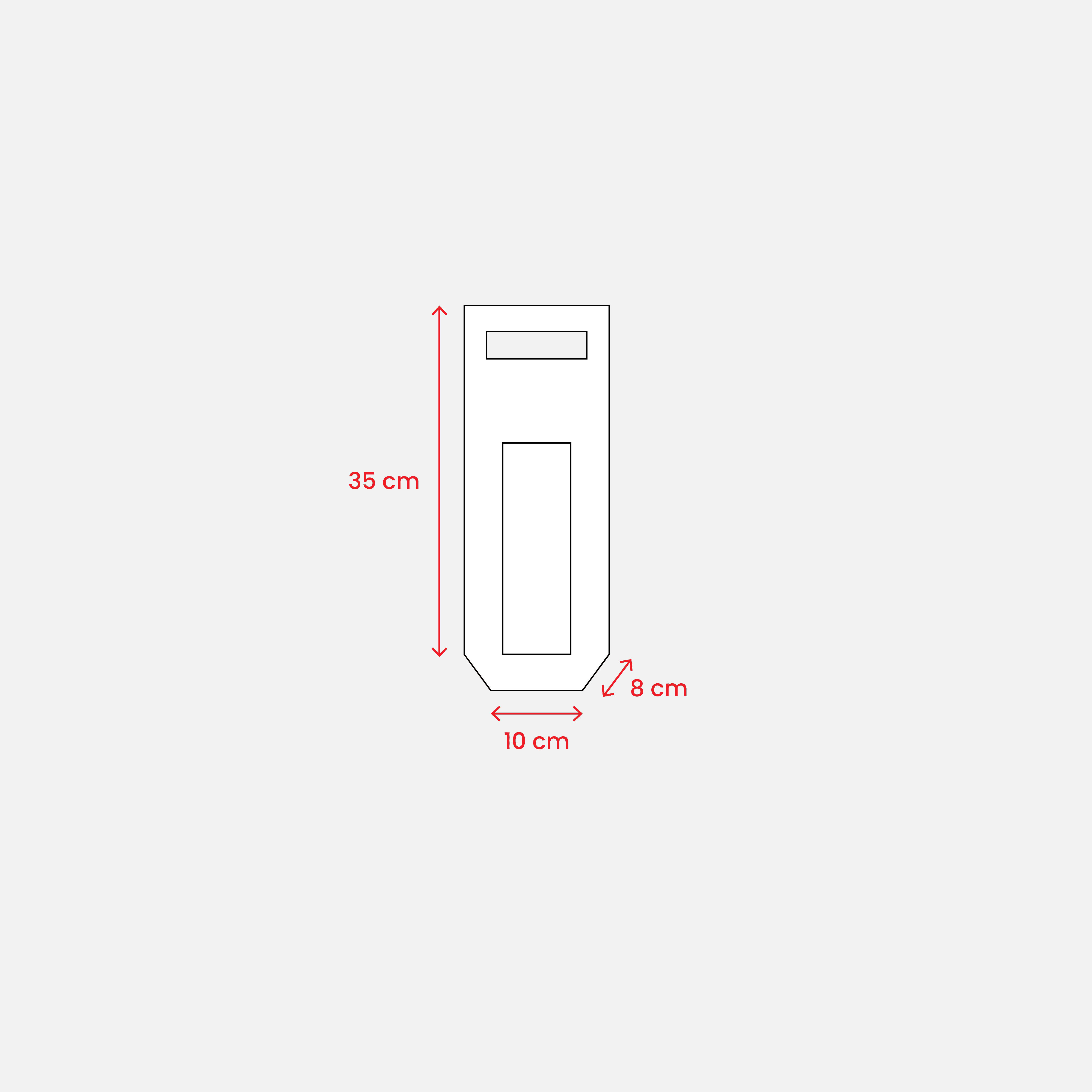 Non-Woven Tygväska Flaska