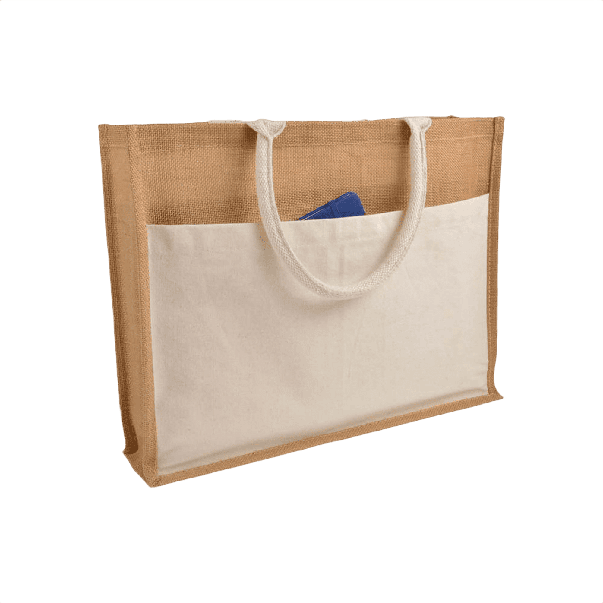 Jute Kasse Med Vaxad Insida