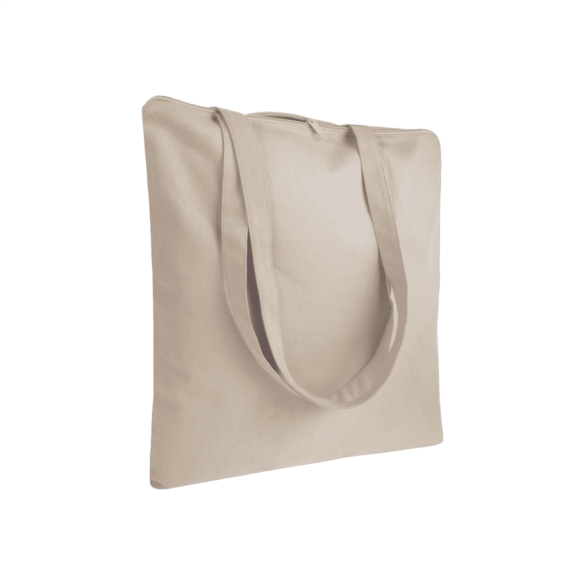 Bomull Shoppingväska Med Dragkedja 220 g/m2