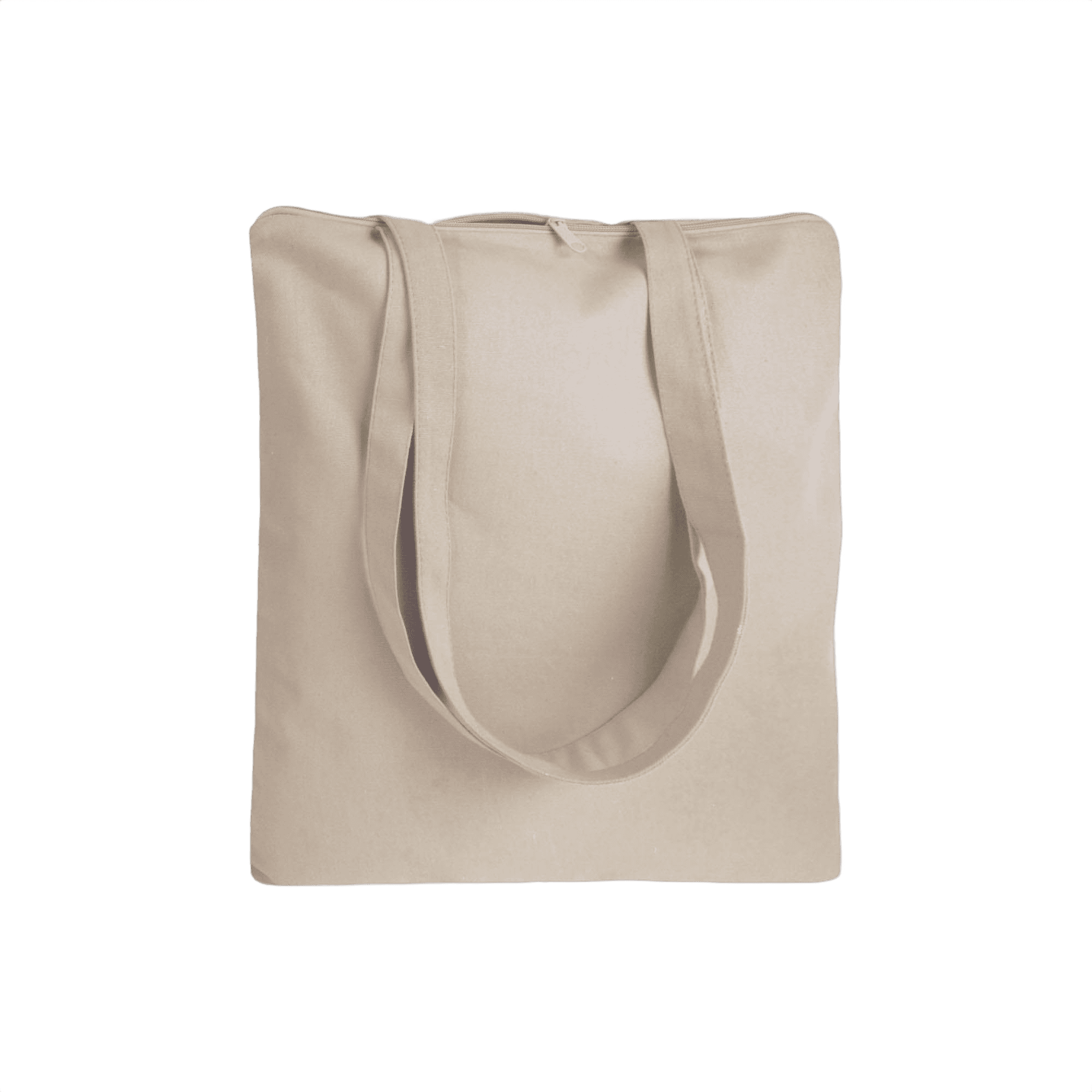 Bomull Shoppingväska Med Dragkedja 220 g/m2