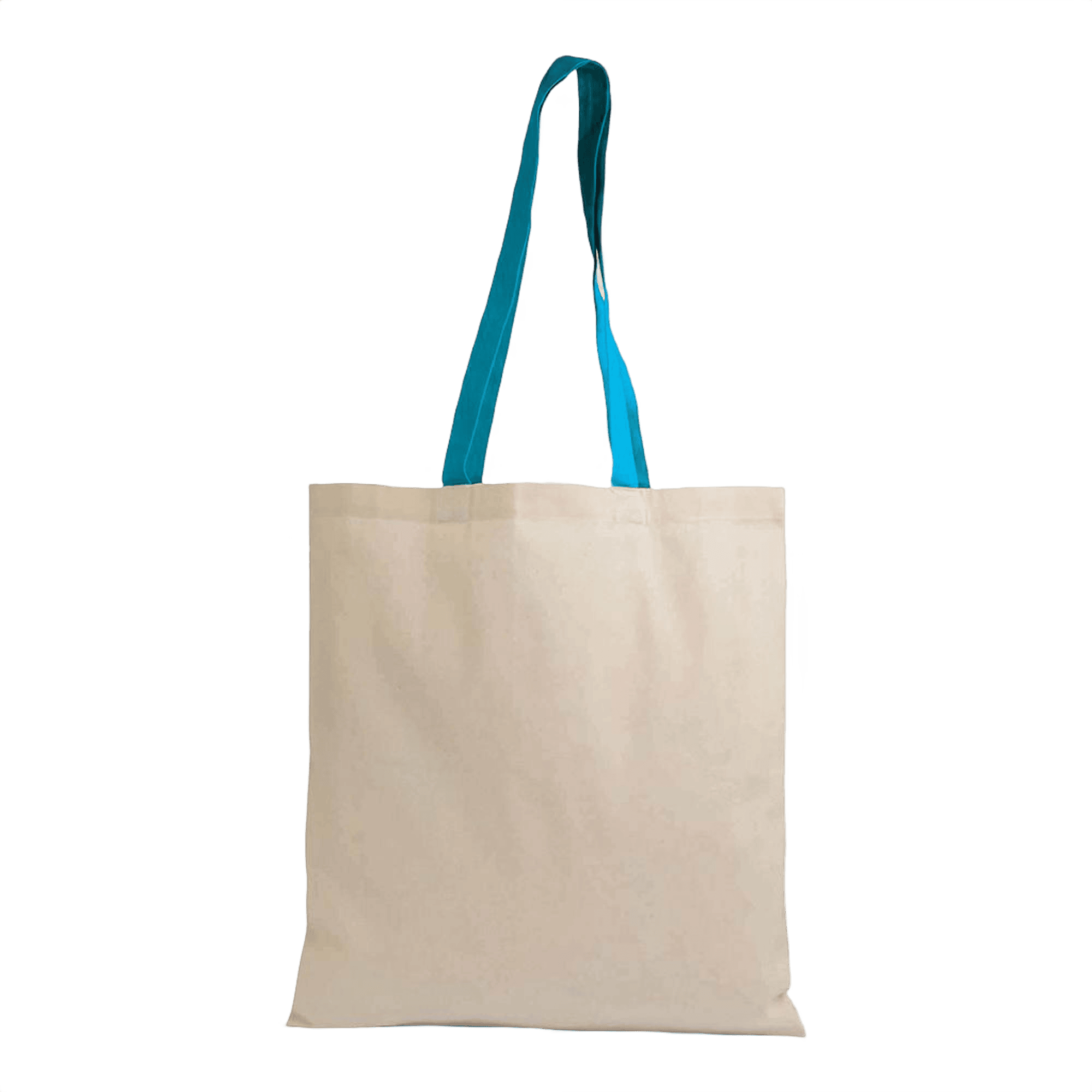 Bomullskasse Med Färgade Handtag