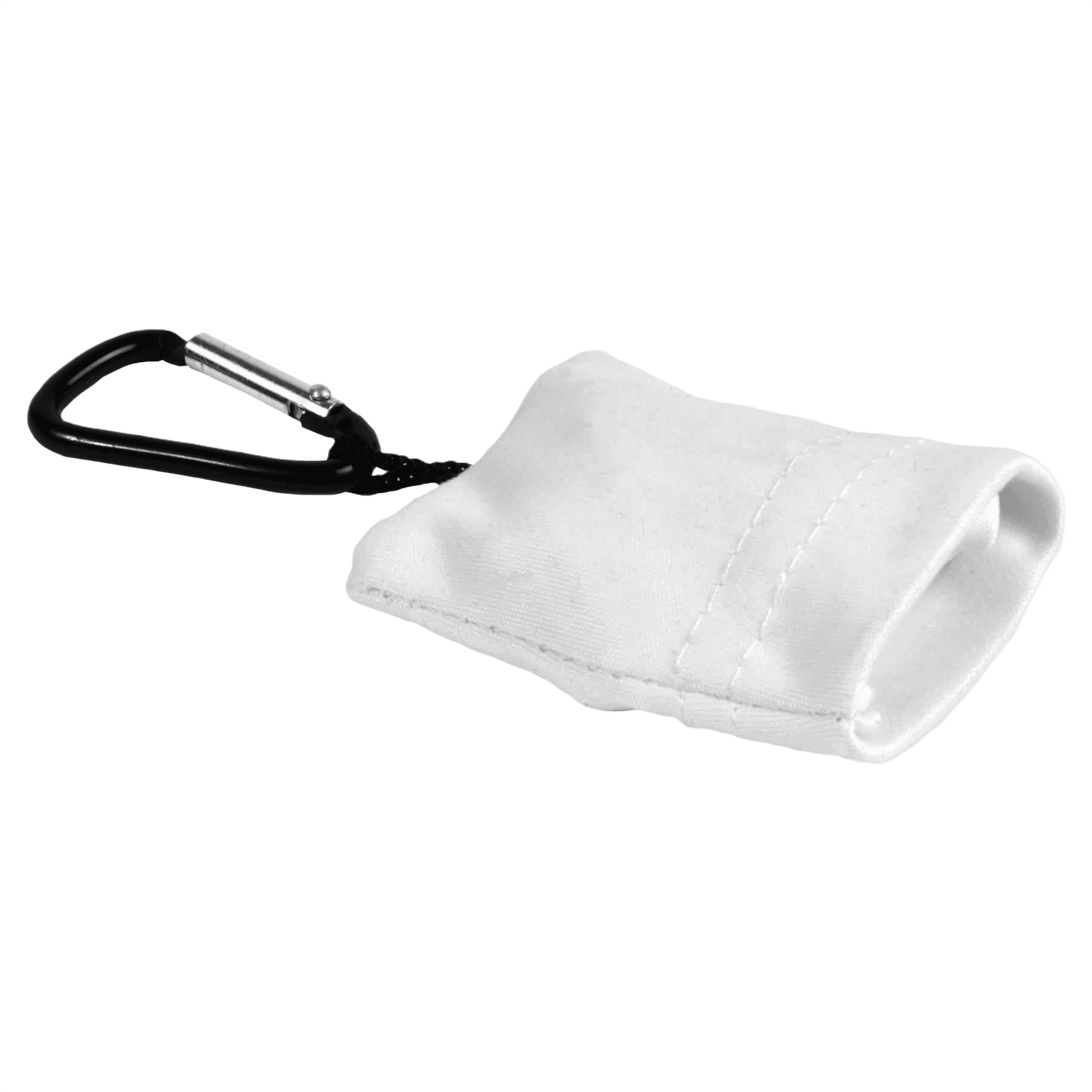 Snap hook nyckelring med vikbar mikrofiber rengöringsduk