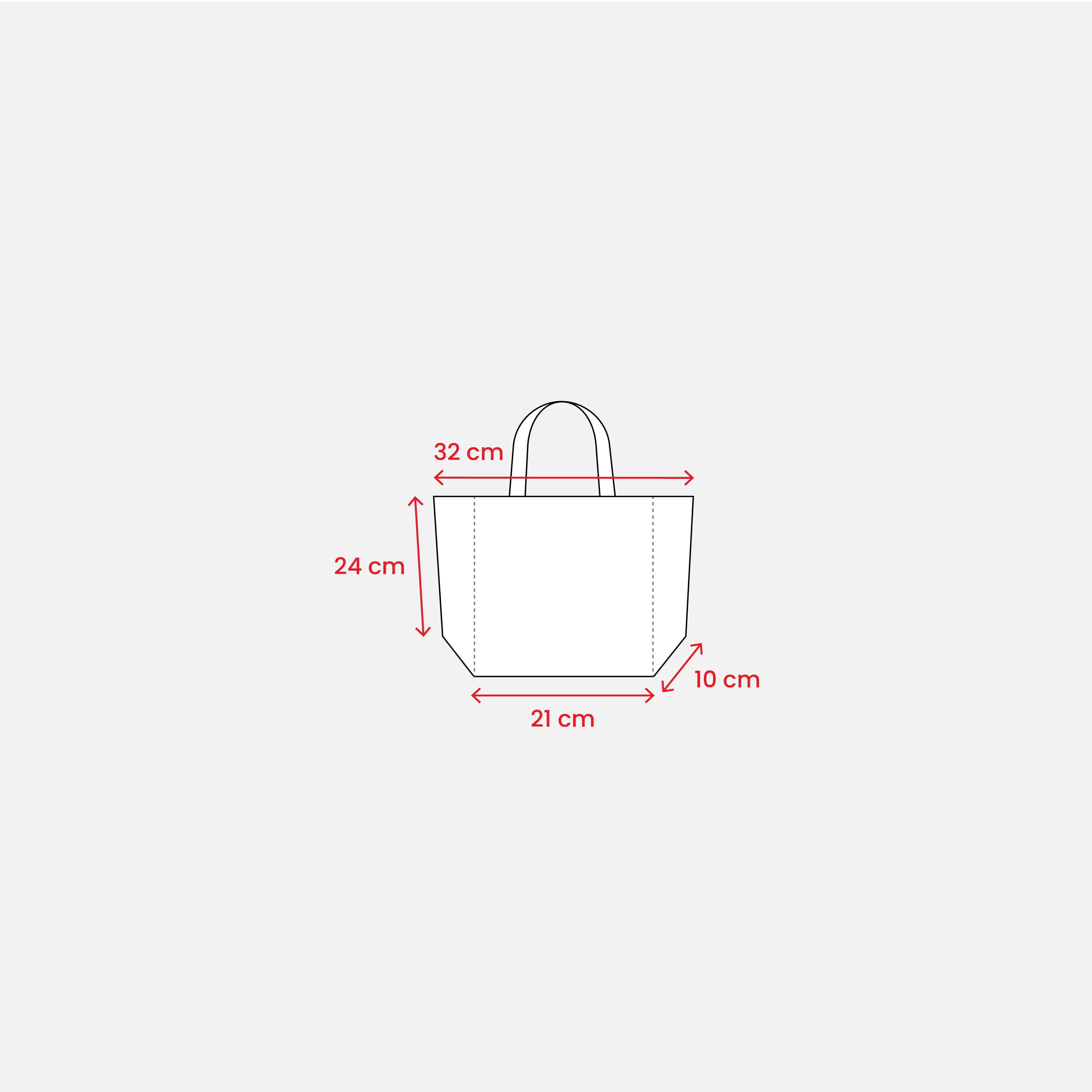 Bomullskasse 120 g/m2 Korta Handtag kunglig