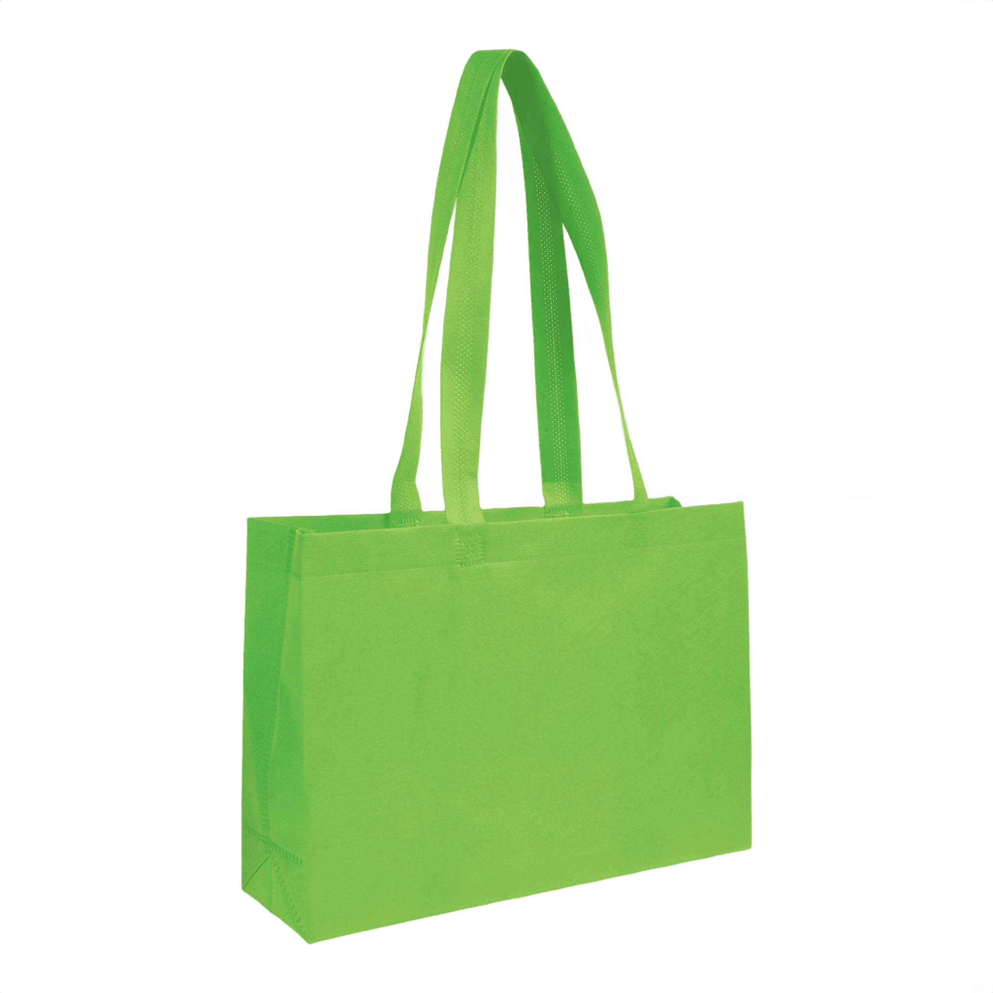 Non-Woven Ostoskassi Kahvoilla vihreä omena