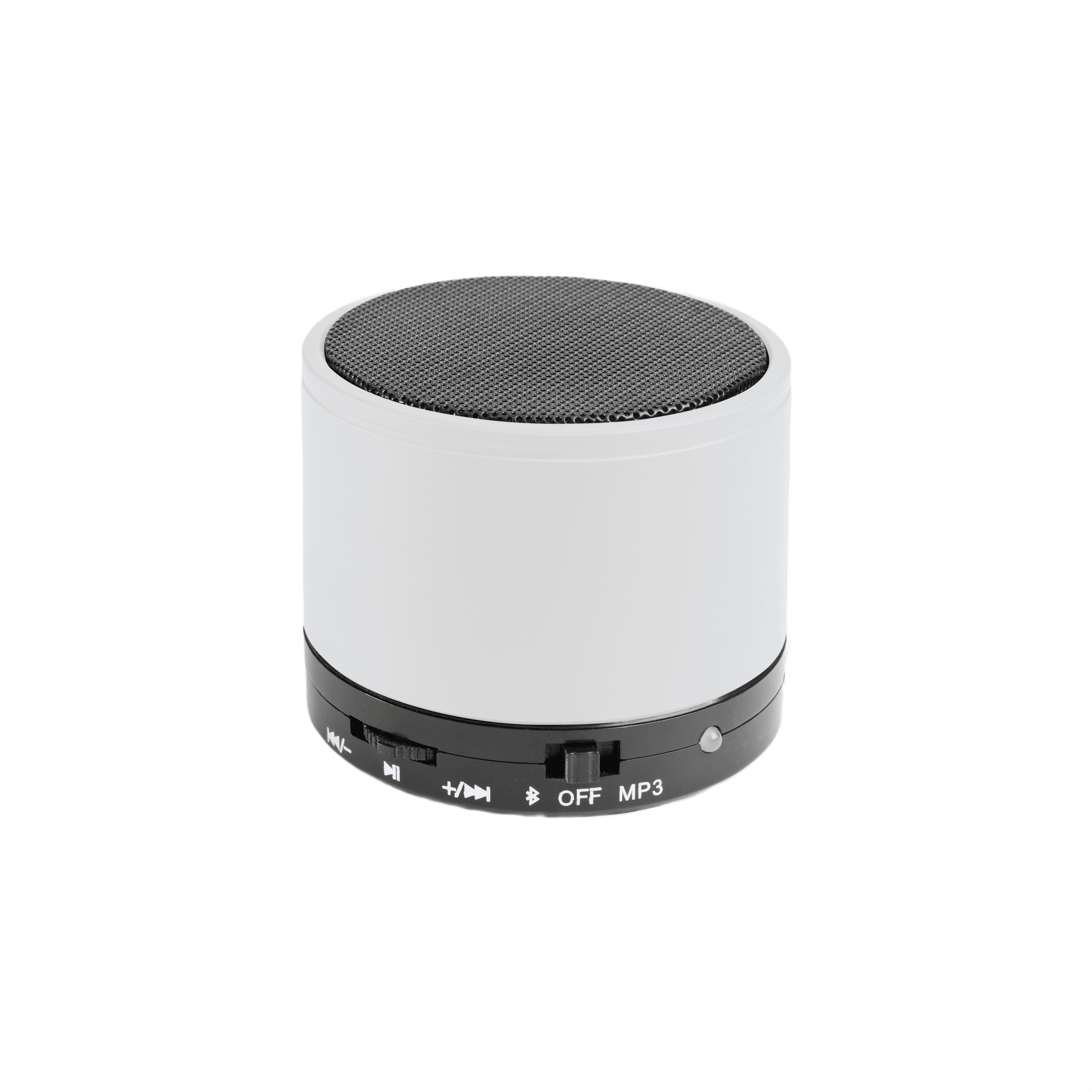 Cylindrisk metallisk Bluetooth minihögtalare med mikrofon