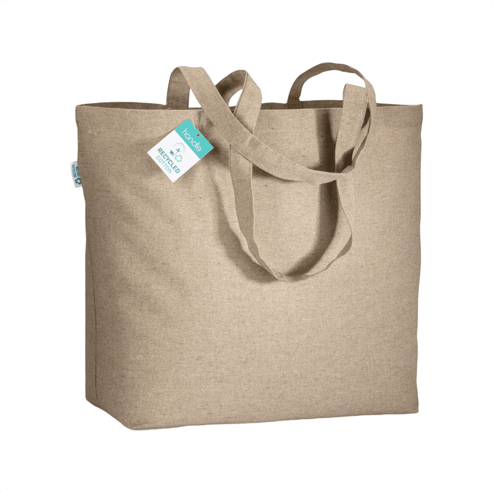 Bomullskasse Med Långa Handtag 190 g/m2