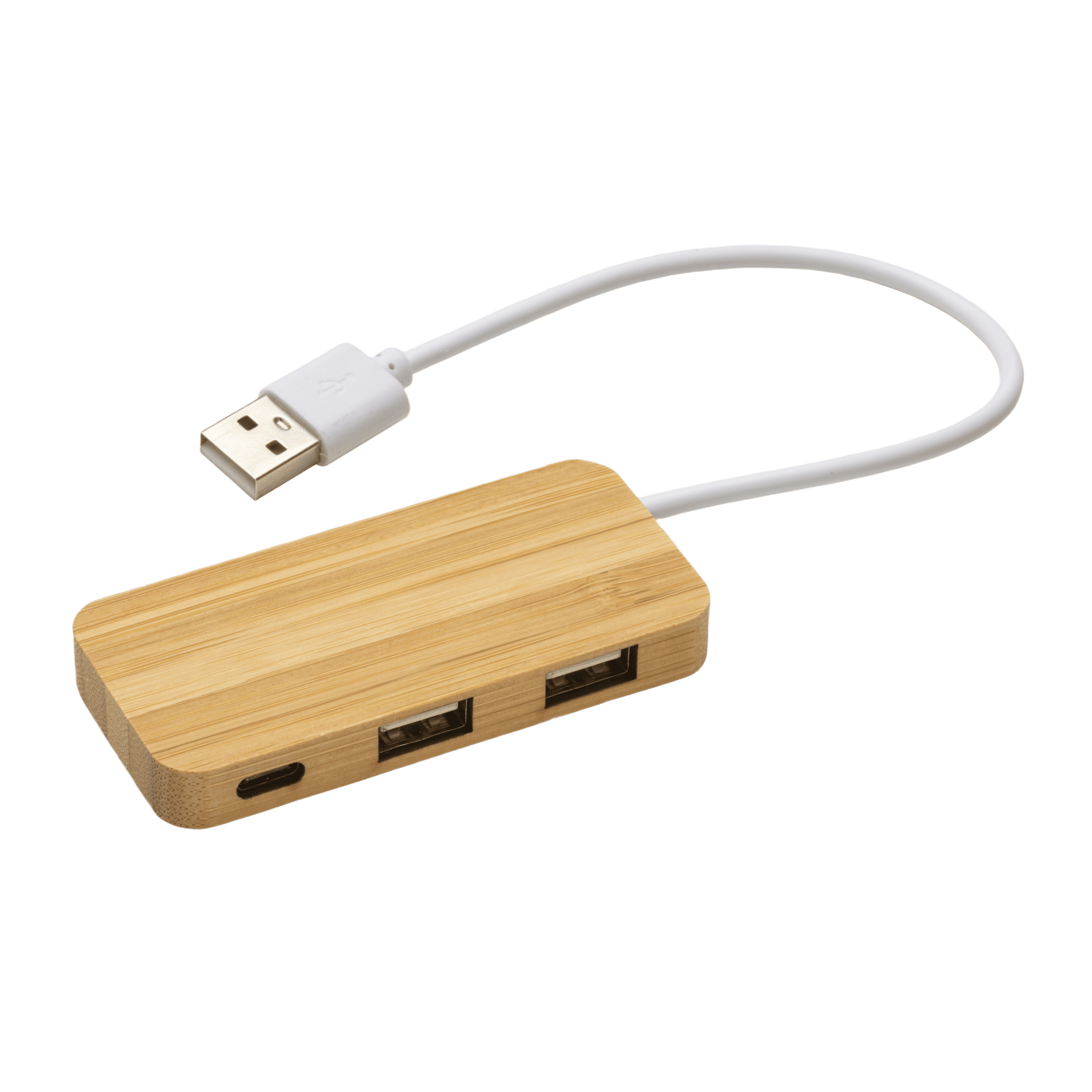 USB-keskitin 2 USB A -portilla ja 1 type C -portilla, integroidulla kaapelilla