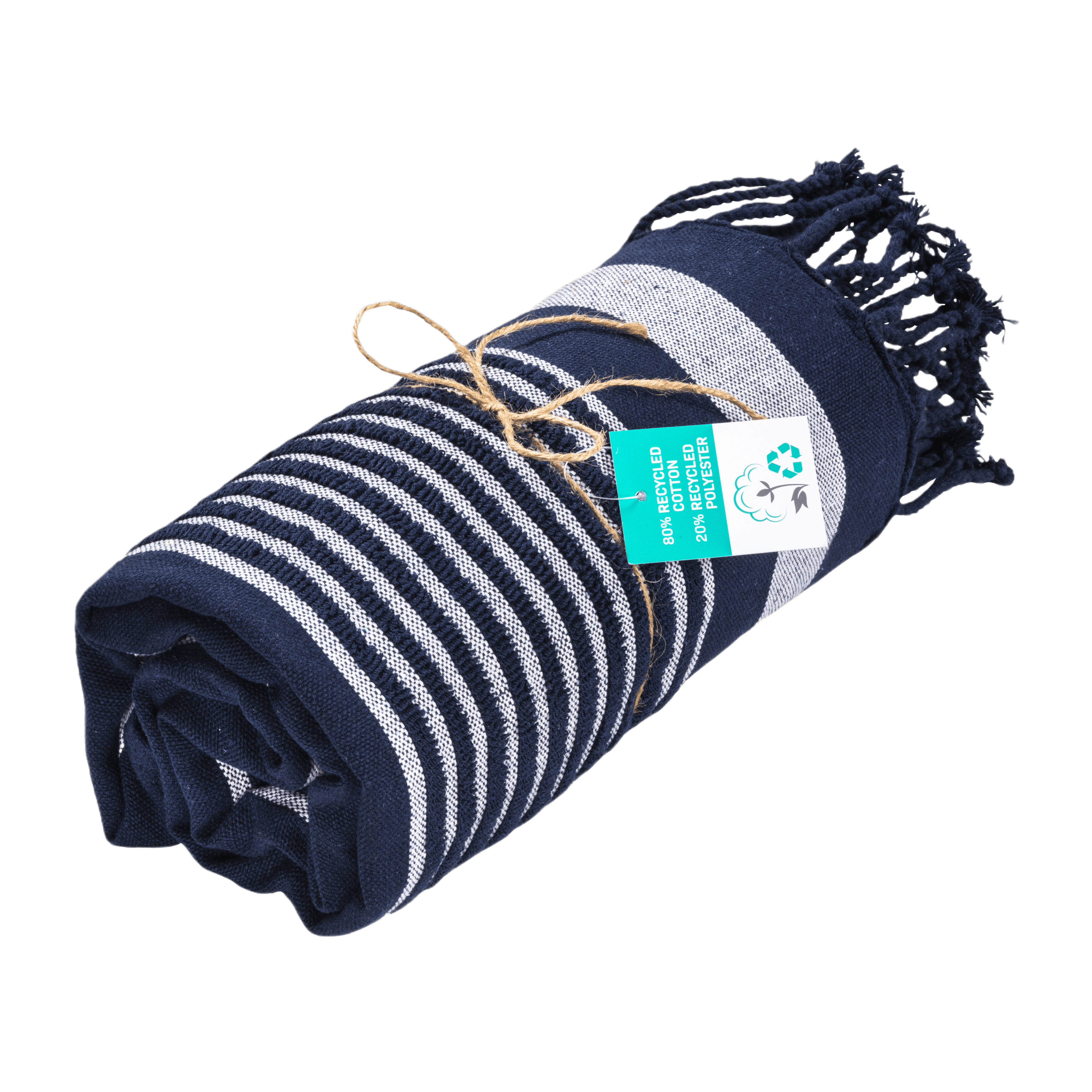 Strandhandduk/sarong av återvunnen bomull