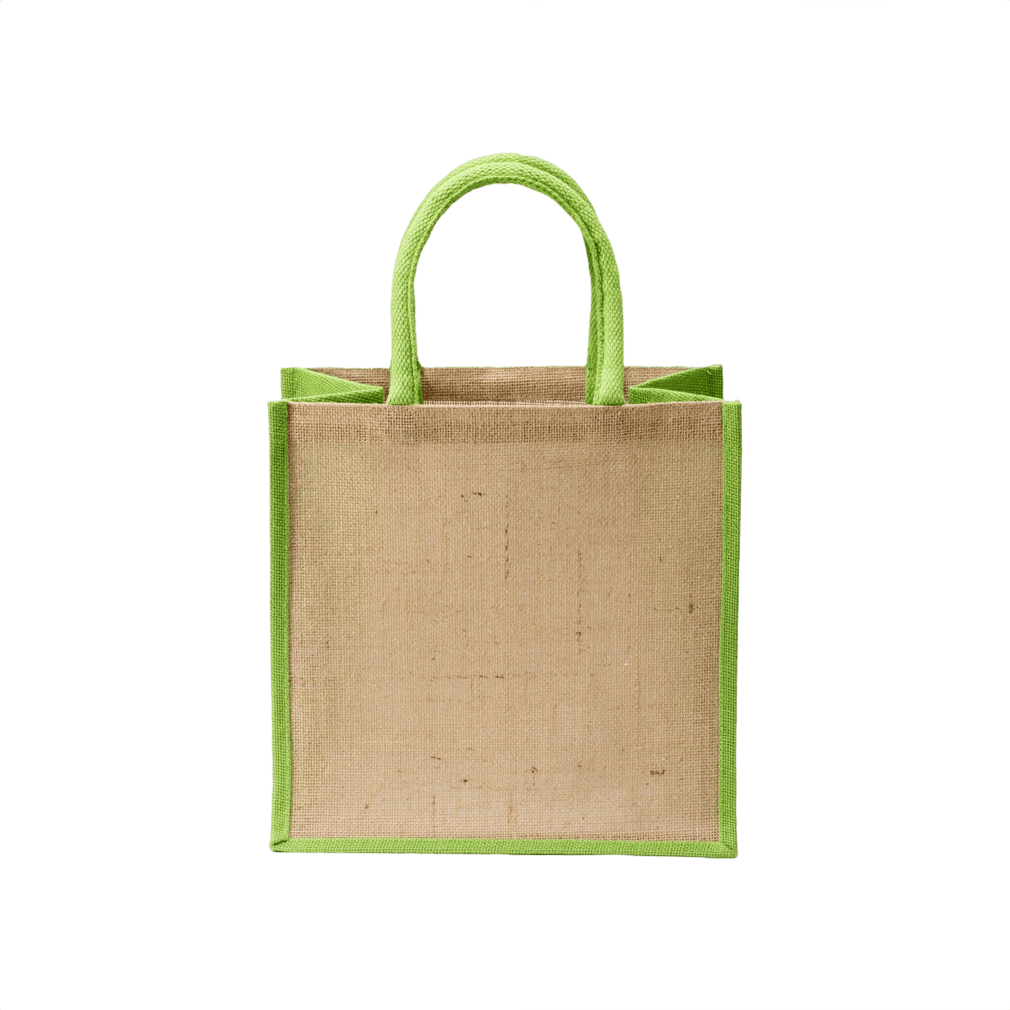 Mini Jutepåse Med Färgade Handtag