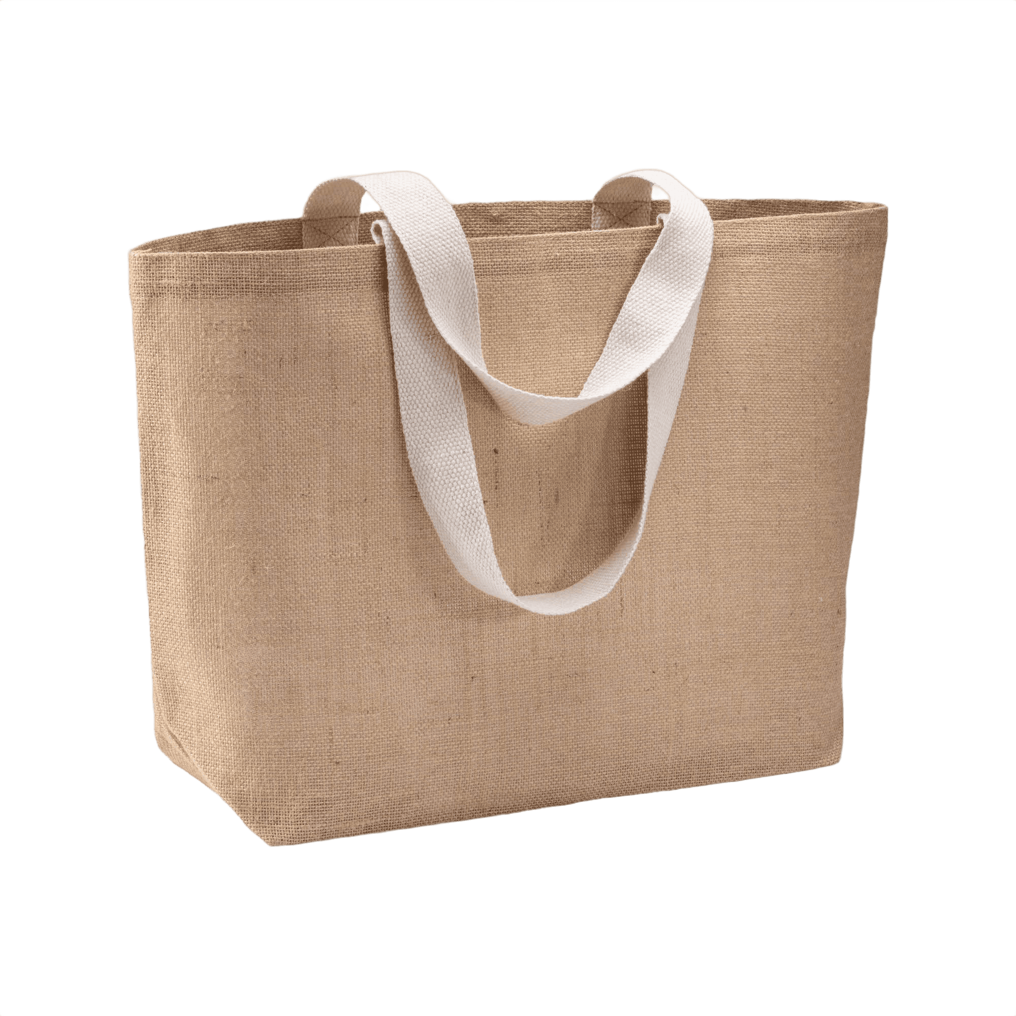 Juteshoppingväska Med Bottenflik