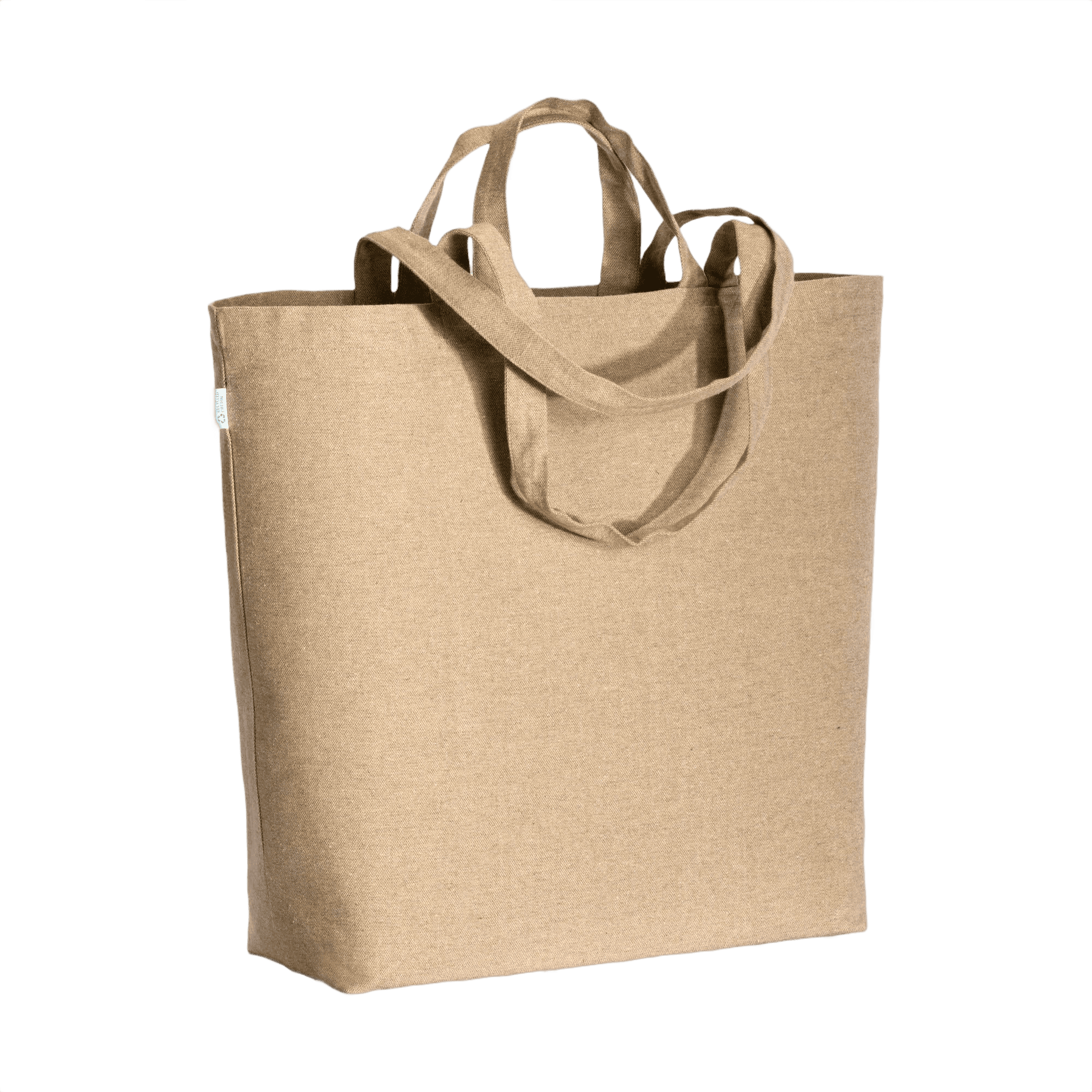 Bomull Shopper Med Dubbla Handtag 280 g/m2