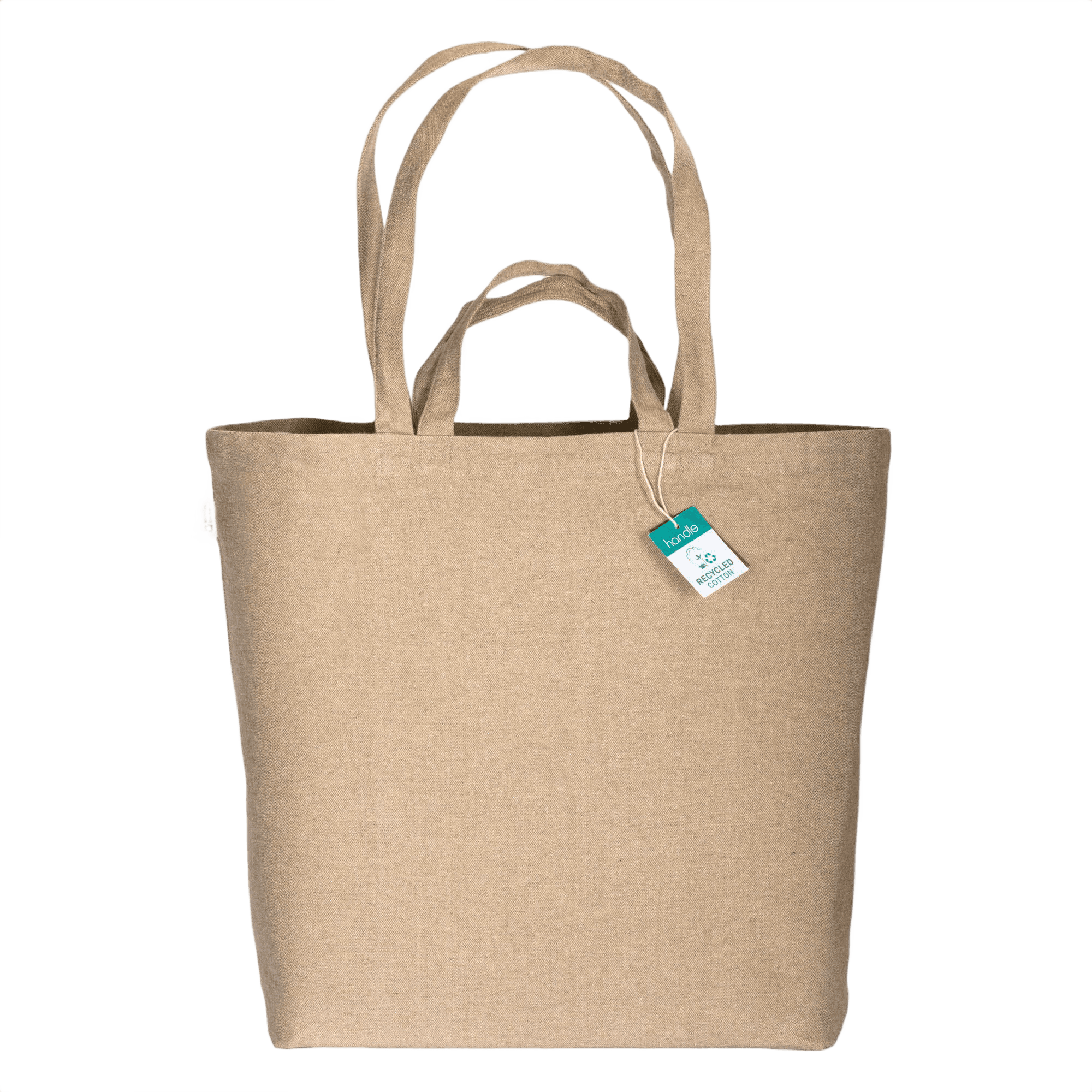 Bomull Shopper Med Dubbla Handtag 280 g/m2