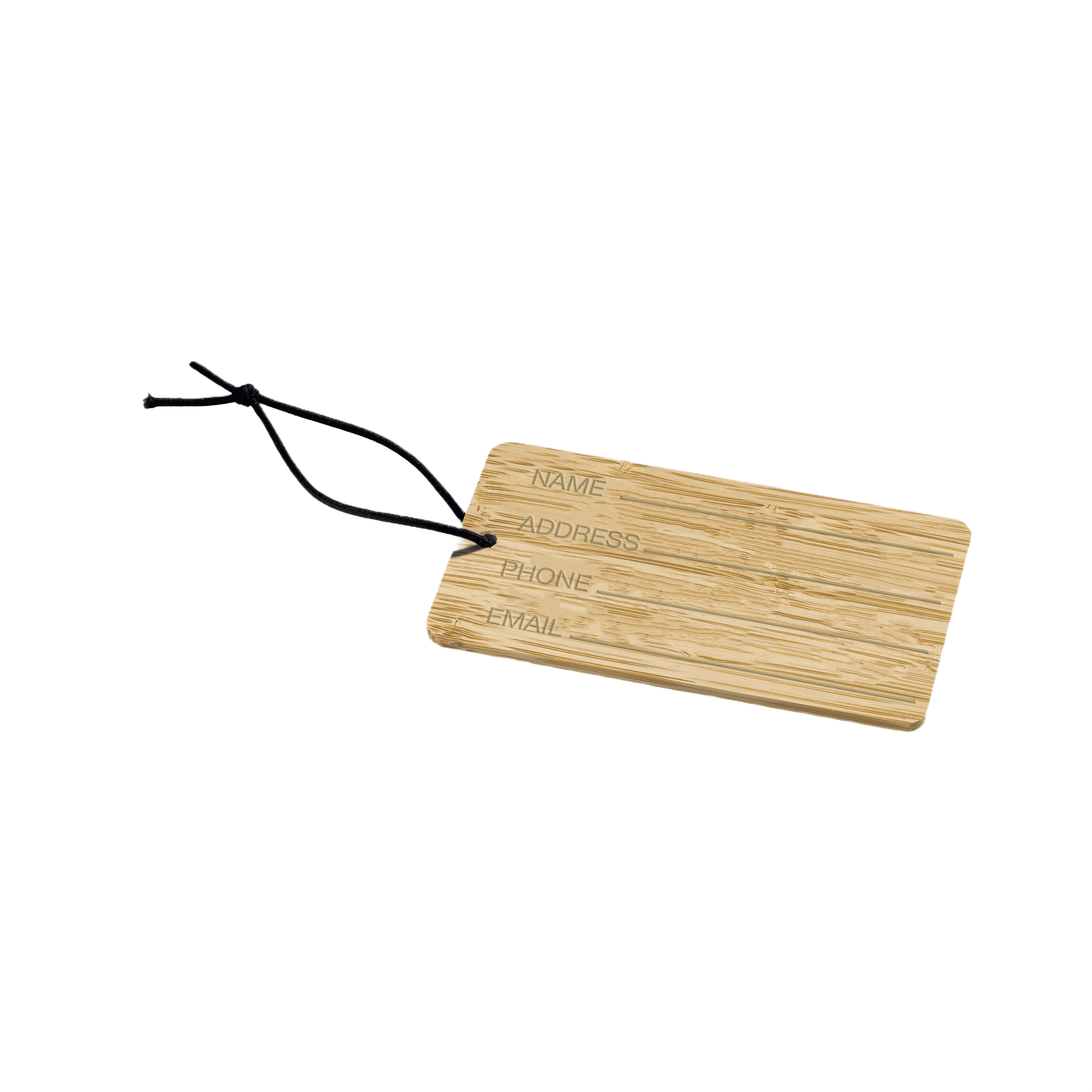 Bamboo bagage tag