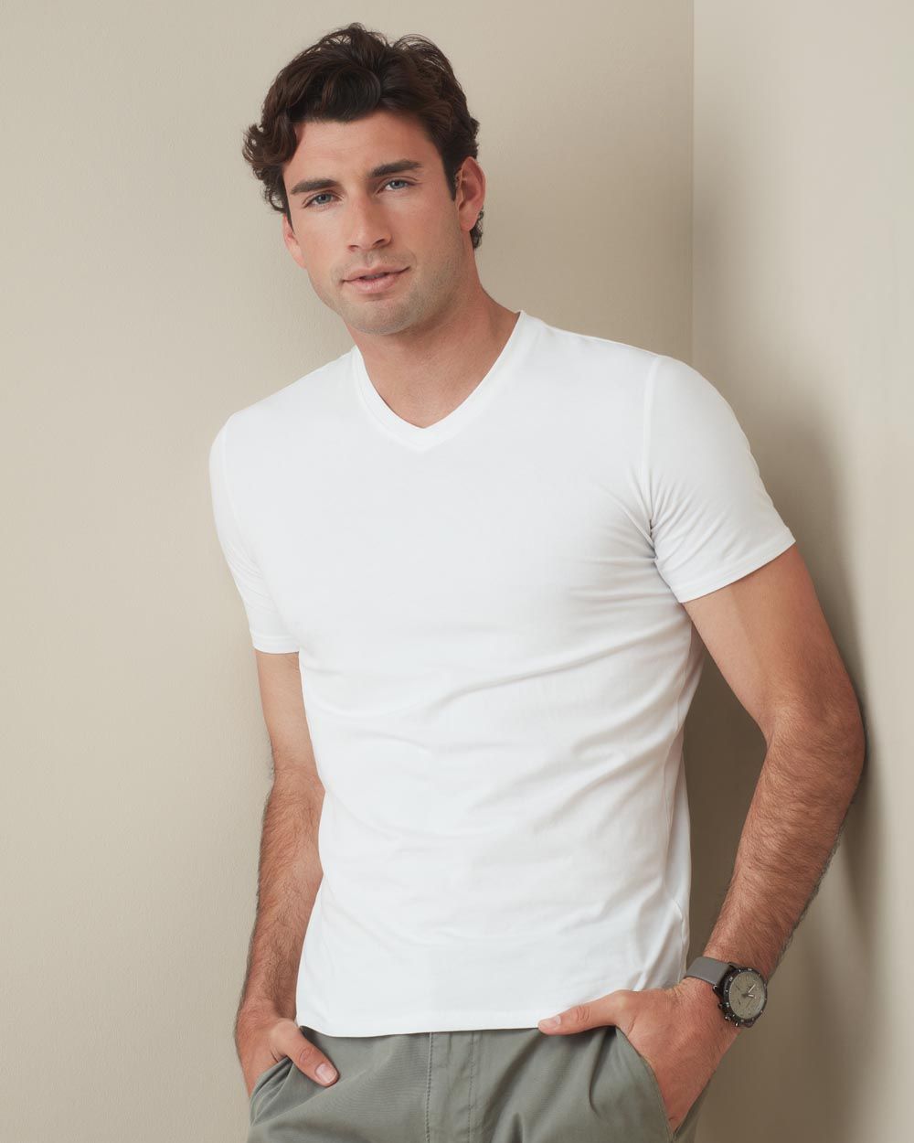 Stedman Stretch-T V-Ringad Herr